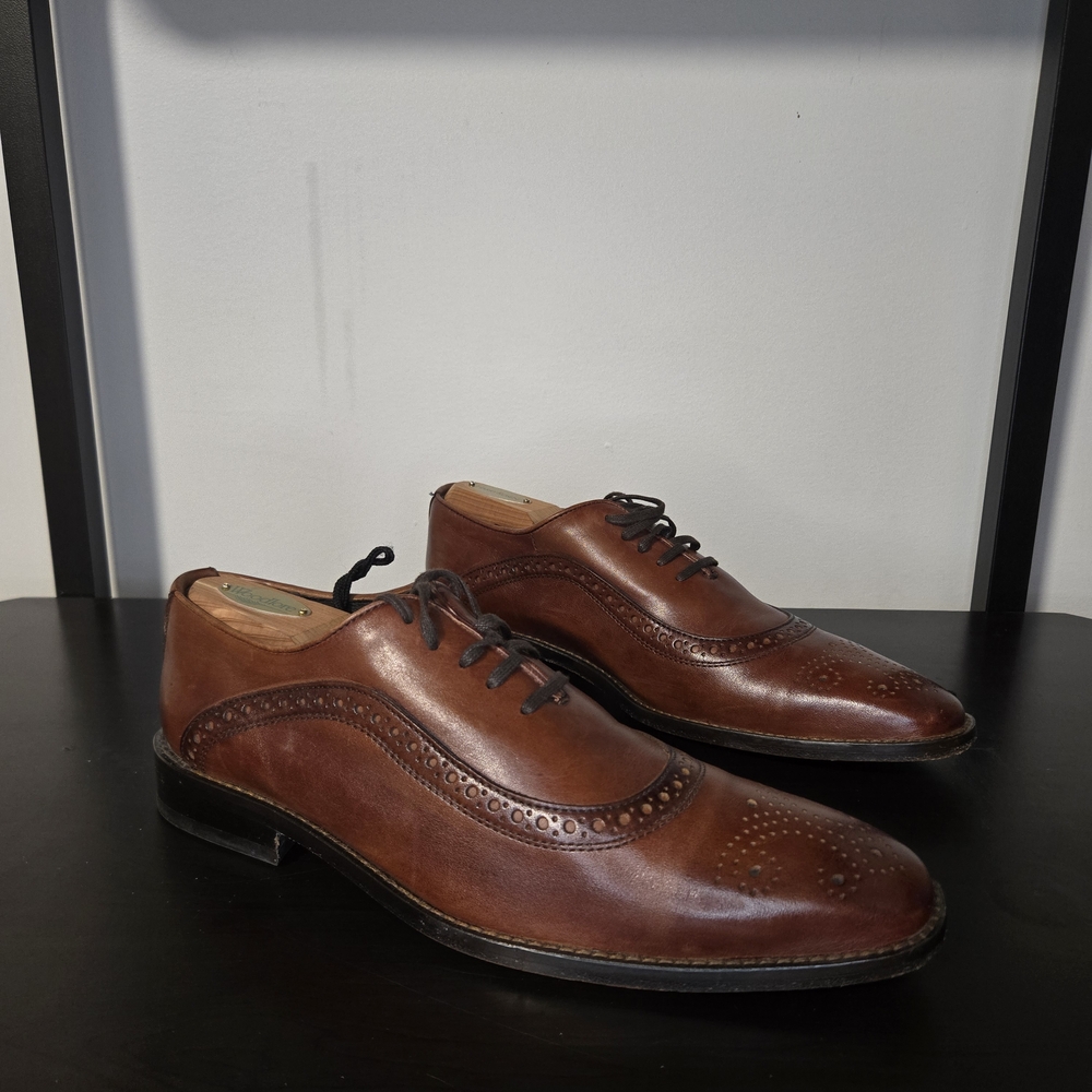 Classic Brown Leather Men's Dress Shoes